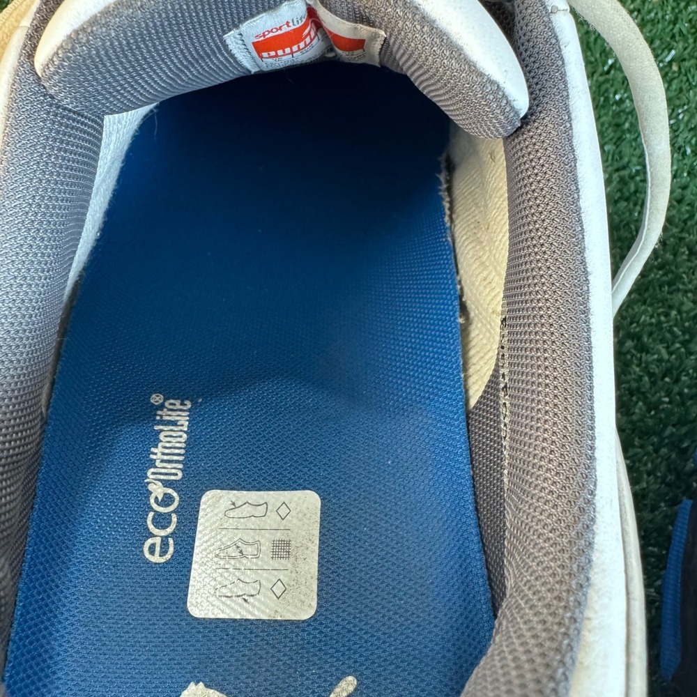Puma Amp Mens Golf Shoes White Blue 186487-04 Size 11 Low Top - Picture 6 of 11